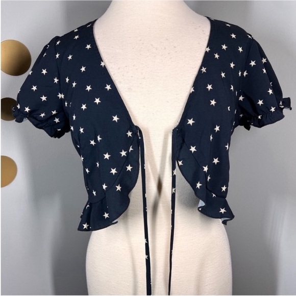 EUC Cry Baby Star Print Crop Top - Picture 3 of 7